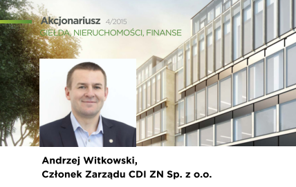 Najnowszy ‘Akcjonariusz’ o działalności deweloperskiej CDI