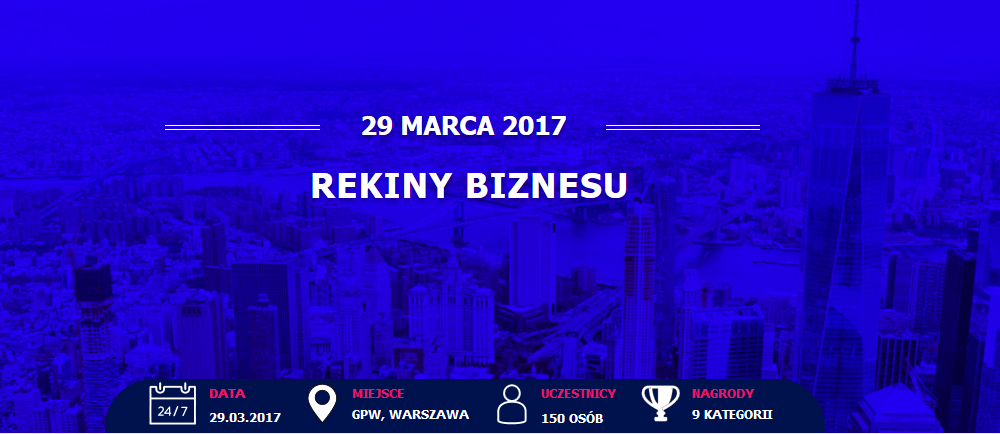 GK IMMOBILE głównym partnerem Gali Rekiny Biznesu