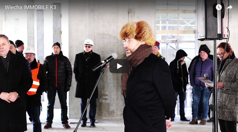 Video relacja z zawieszenia wiechy na inwestycji IMMOBILE K3