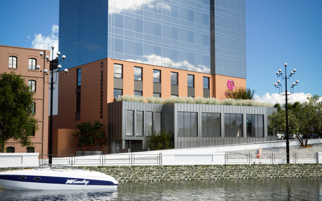 Visualizations of the new Focus Hotel in Bydgoszcz