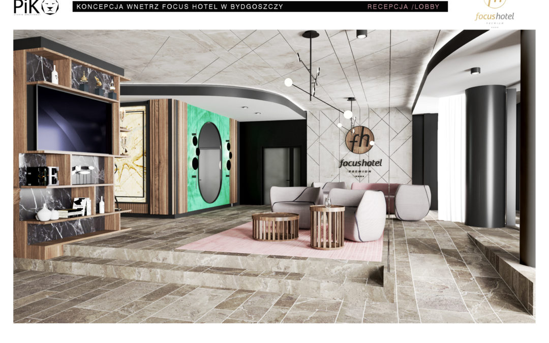 Unique interiors of the new Focus hotel in Bydgoszcz (visualizations)