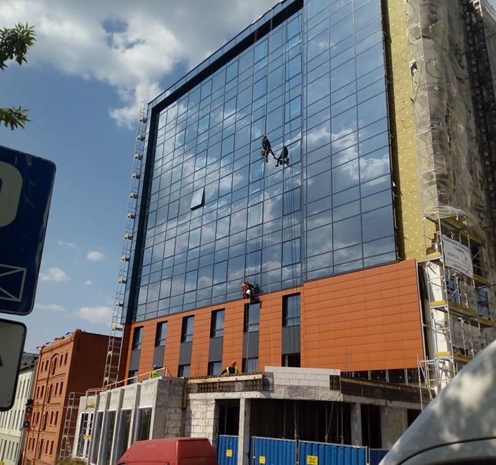 Work progress at the new hotel in Bydgoszcz