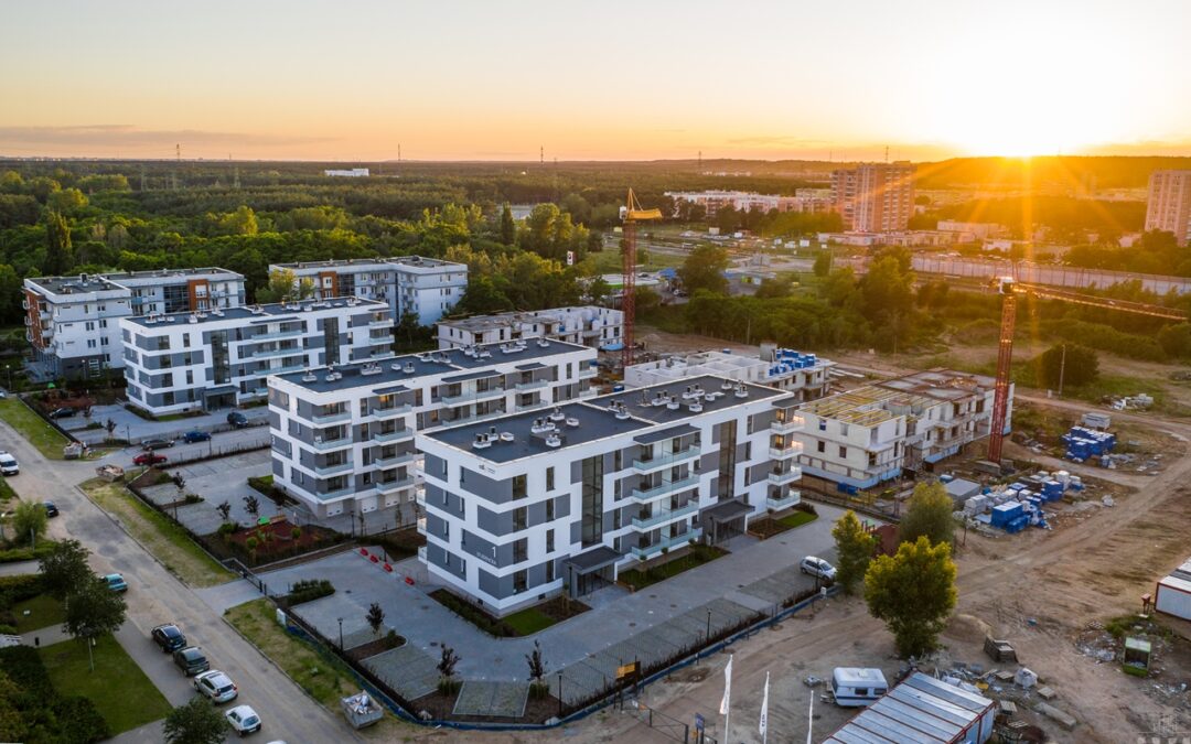 Photos from the construction of the second stage of the Osiedle Uniwersyteckie