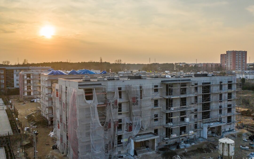 Update on the construction of the second stage of Osiedle Uniwersyteckie – facades and internal works