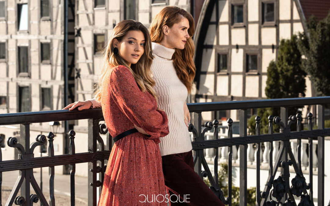 Quiosuqe lookbook with Bydgoszcz in the background
